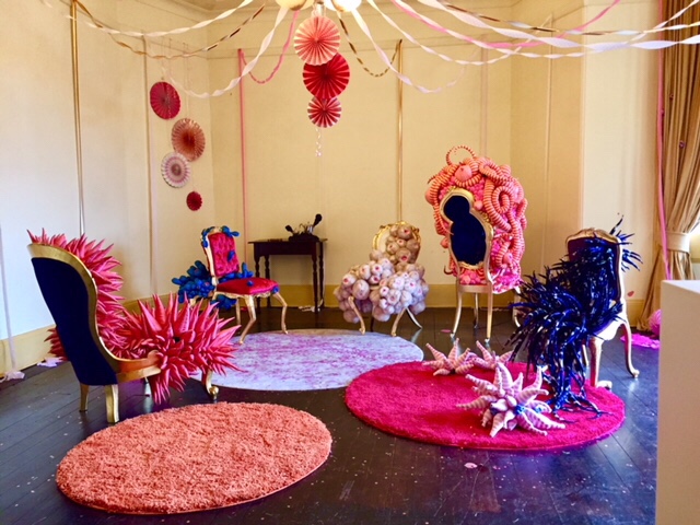 'Honey Fungus and Friends' by Margarita Sampson, at Hillview Sculpture Biennial 2018. Photo by HeapsArt