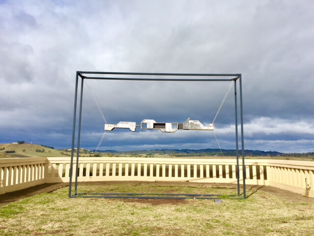 'SIteplan' by Anthony Battaglia, at Hillview Sculpture Biennial 2018. Photo by HeapsArt