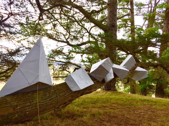 'An Odd Bunch' by Akira Kamada, at Hillview Sculpture Biennial 2018. Photo by HeapsArt