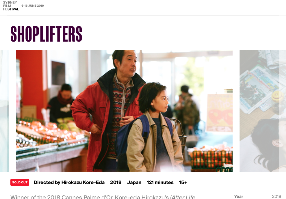 20180712.HeapsArt. Shoplifter at SFF 2018