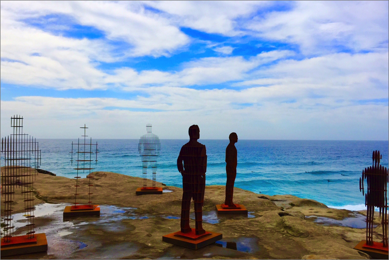 April Pine 'Shifting Horizons' Sculpture by the Sea, Bondi 2018 / Photo: HeapsArt